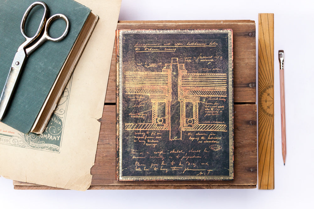 Paperblanks Tesla, Sketch of a Turbine Journal