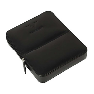 Visconti Black Leather 6 Pen Pouch