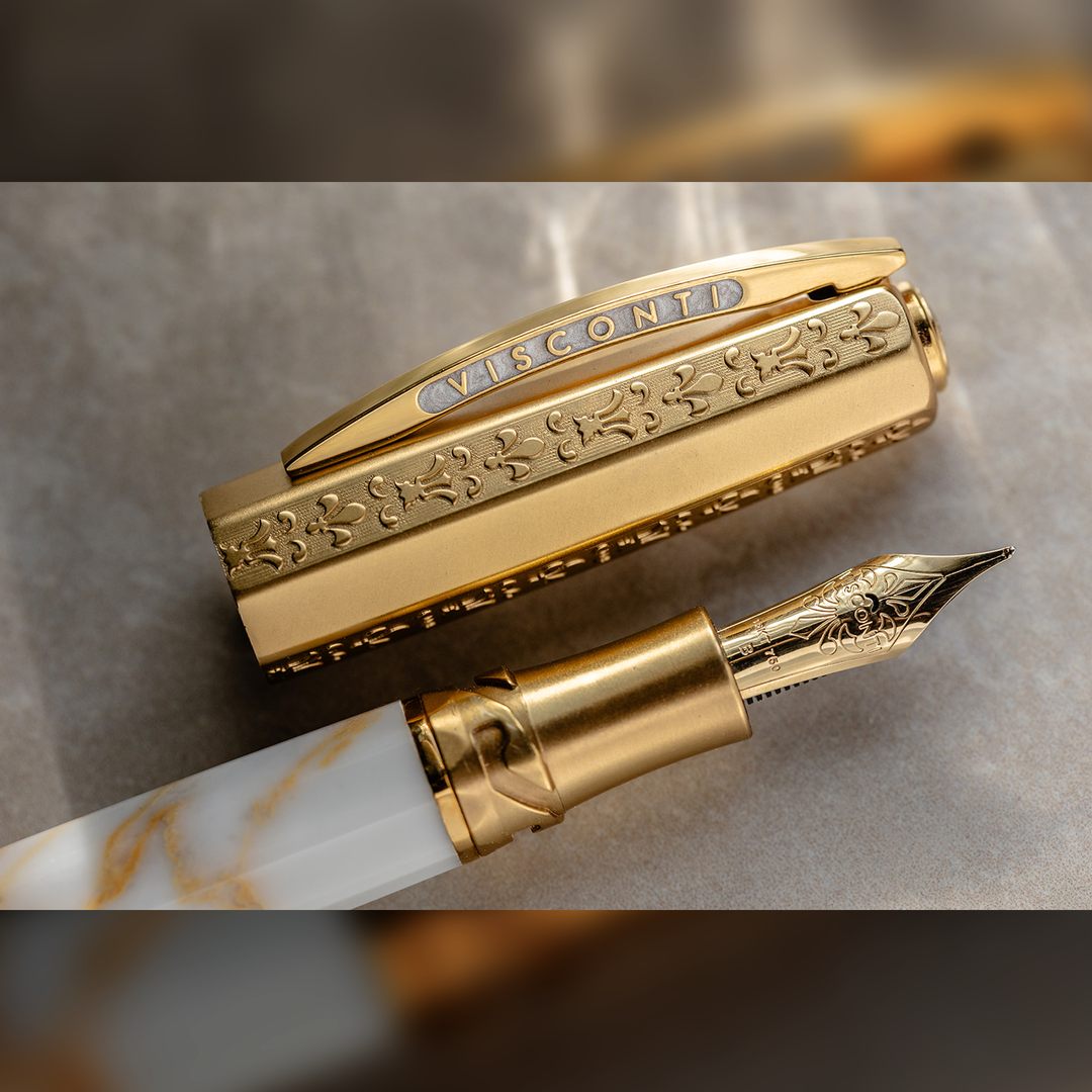 Visconti il Magnifico Calacatta Gold - Fountain Pen