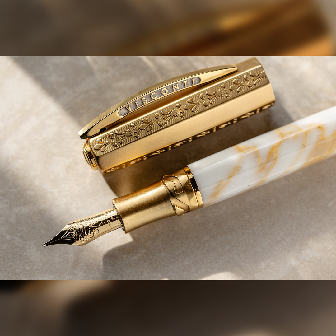 Visconti il Magnifico Calacatta Gold - Fountain Pen