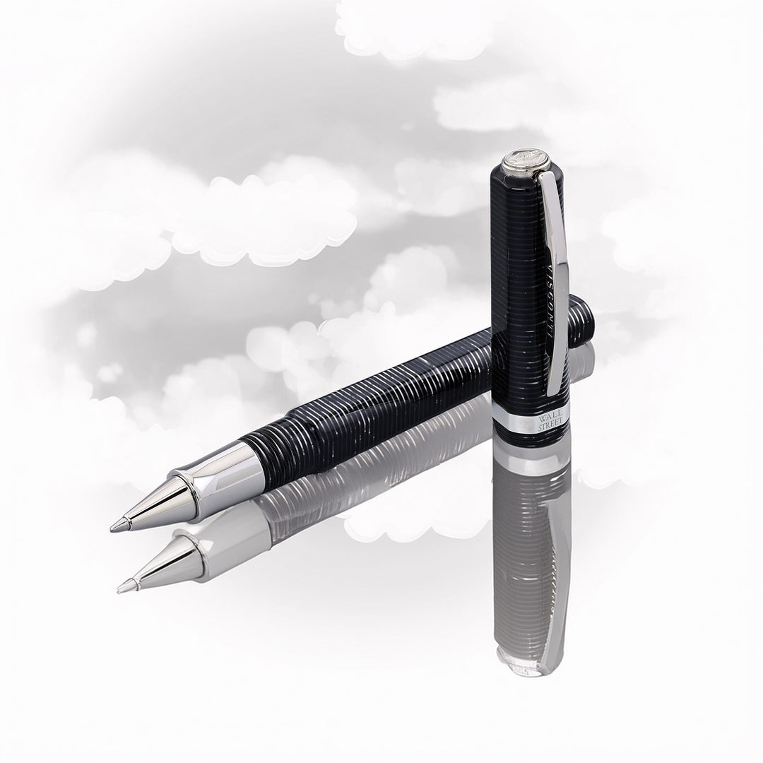 Visconti Wall Street Black Rollerball Pen