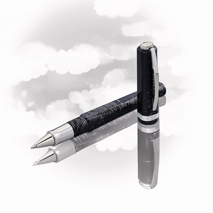 Visconti Wall Street Black Rollerball Pen
