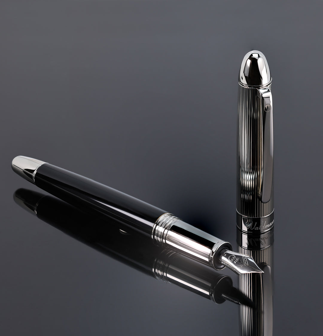 Waldmann Précieux Fountain Pen - Pinstripes Steel Nib
