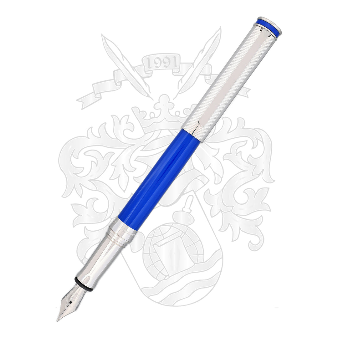 Waldmann Edelfeder Fountain Pen - Marina Blue - Steel