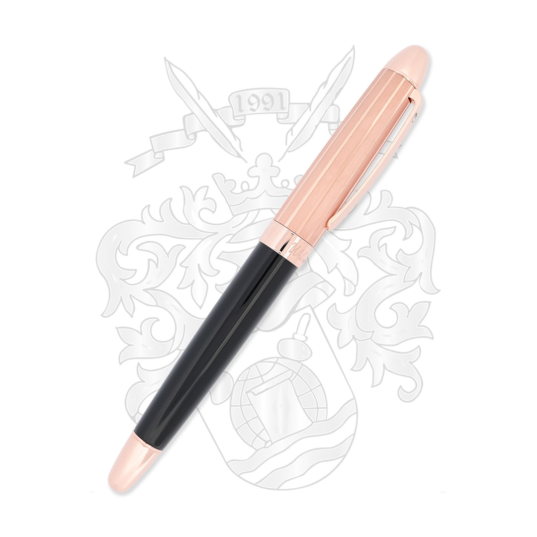 Waldmann Précieux Fountain Pen - Frosted Lines - Steel