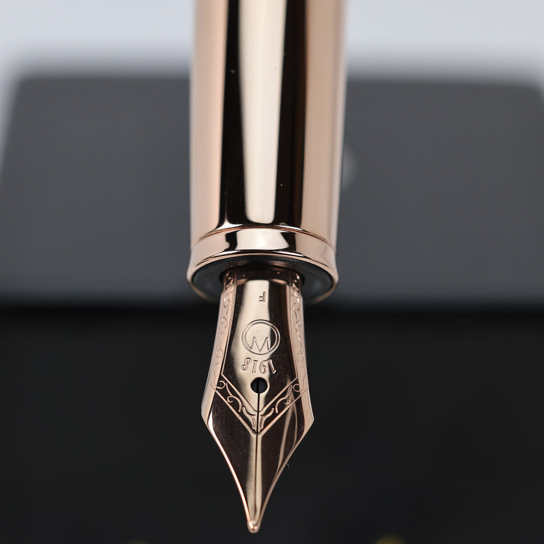Waldmann Précieux Fountain Pen - Frosted Lines - Steel