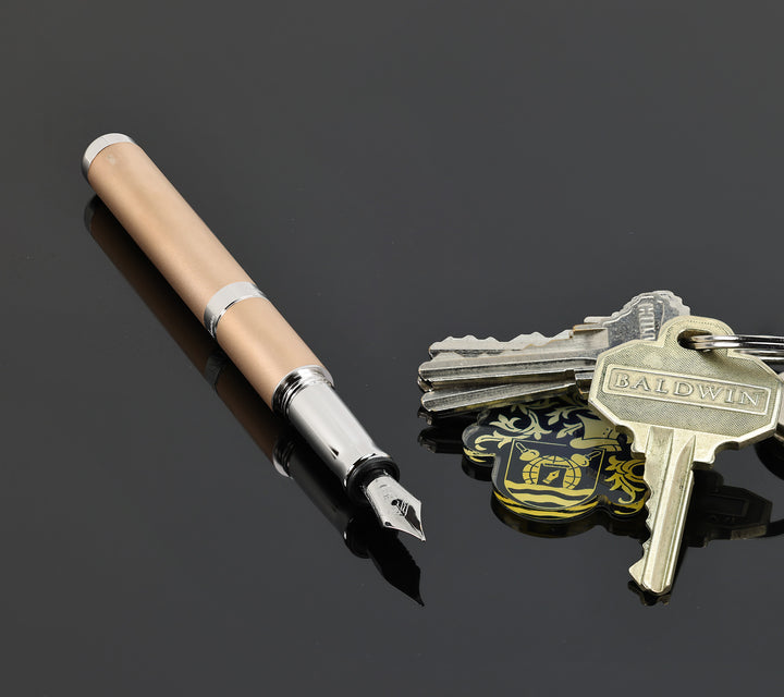 Waldmann Voyager Matte Rose Gold Plated Fountain Pen
