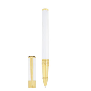 S.T. Dupont Initial Rollerball White and Gold
