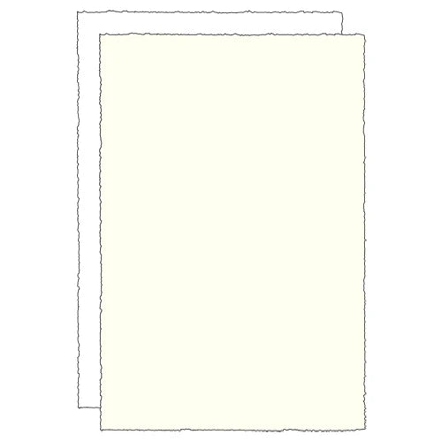 Rossi 1931 Italian Stationery Deckled Edge Flat Card
