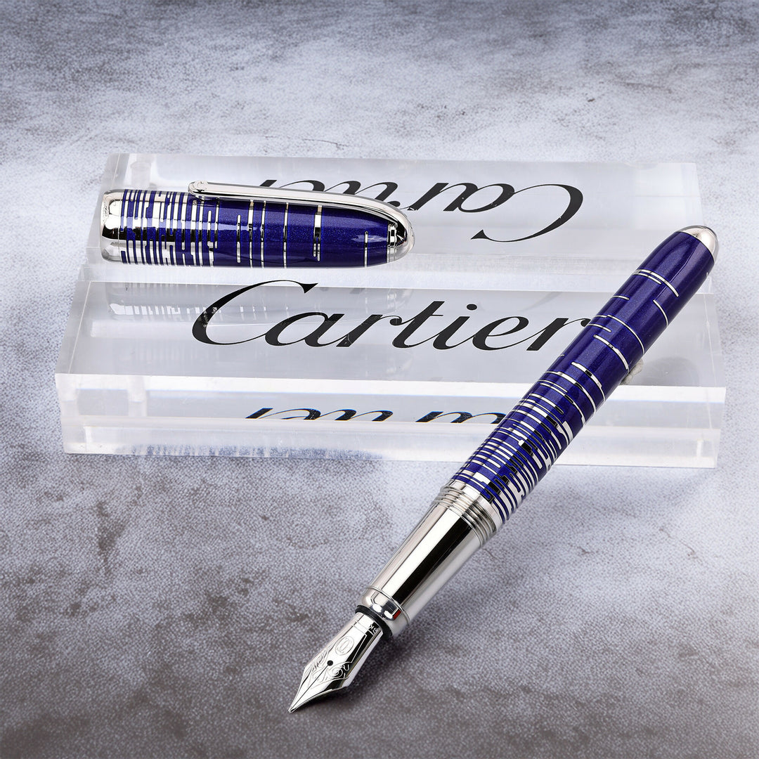 Cartier Constellation Blue Lacquer Fountain Pen
