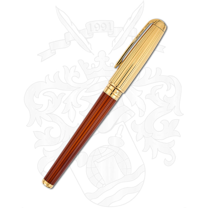 S.T. Dupont Olympio Amber Chairman LE Fountain Pen