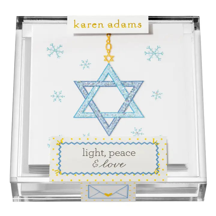 Karen Adams - Light, Peace &amp; Love Gift Enclosure Box  (3" x 3")