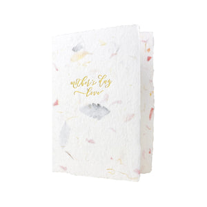 Mother's Day Love in Flowers Handmade Paper Letterpress Card - Single