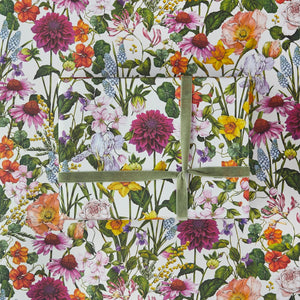 Catherine Lewis Bountiful Blooms - Ivory Gift Wrapping Paper (2 Sheets)