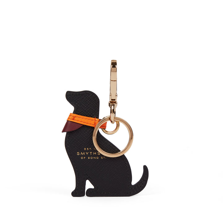 Dog Charm Keyring in Panama | SMYTHSON LONDON