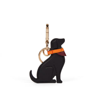 Dog Charm Keyring in Panama | SMYTHSON LONDON