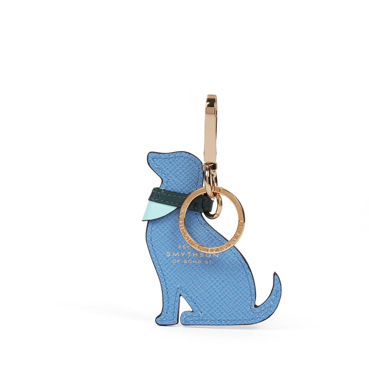 Dog Charm Keyring in Panama | SMYTHSON LONDON