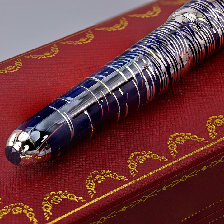 Cartier Constellation Blue Lacquer Fountain Pen