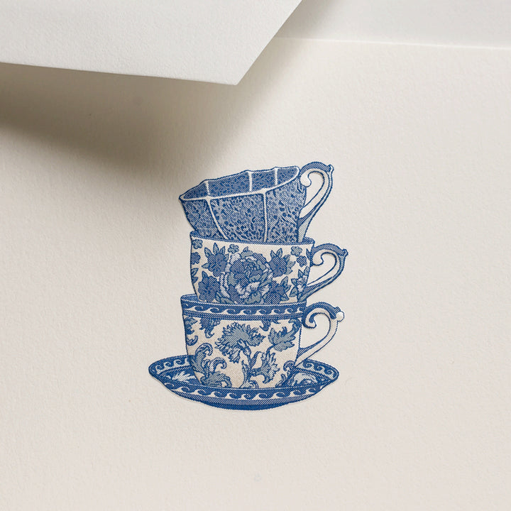 Crane Tea Cups Note