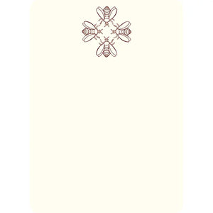 Alexa Pulitzer Bee Quartet Note Card with Plain Envelope