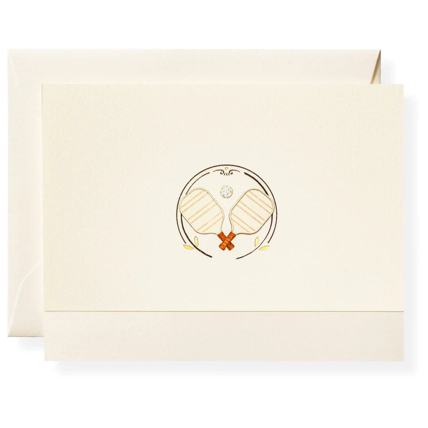 Karen Adams - Pickleball Notecard Box  5.5" x 4.25" (8ct. Folded Cards &amp; Envelopes)