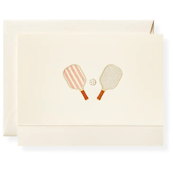 Karen Adams - Pickleball Notecard Box  5.5" x 4.25" (8ct. Folded Cards &amp; Envelopes)