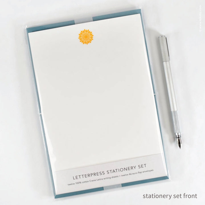 Stationery Set with Sunflower