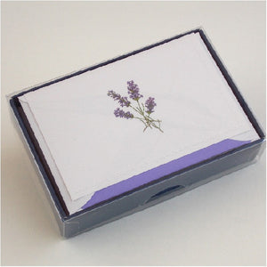 Lavender Folded Notecard Set (10cot.) 3.33" x 5.12" | Rossi 1931 Italian Stationery