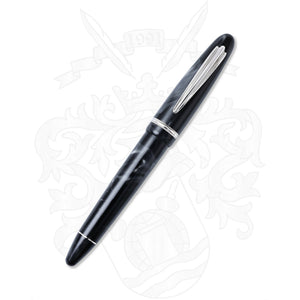Nettuno 1911 Skipper Black And Silver Fountain Pen