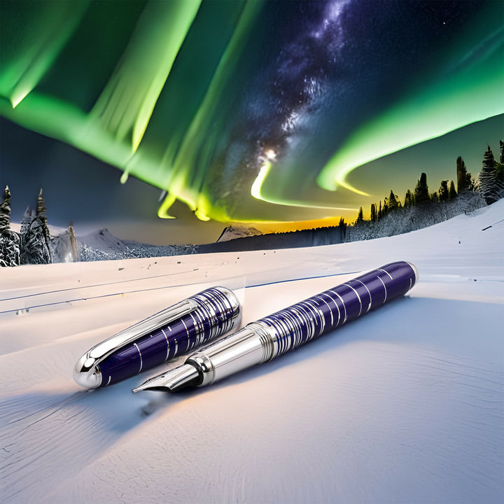 Cartier Constellation Blue Lacquer Fountain Pen