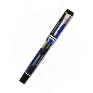 Parker Duofold Mosaic Blue Fountain Pen