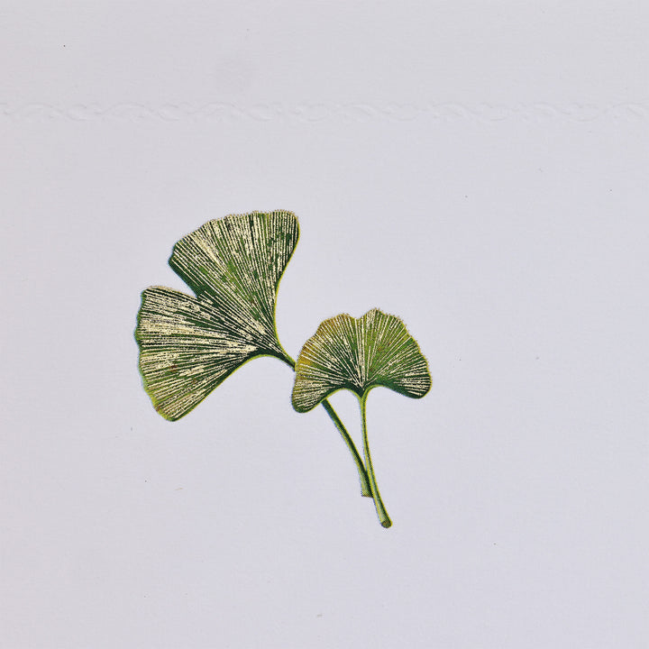 Golden Ginkgo Notecards 3.33" x 5.12" (10ct.) | Rossi 1931 Italian Stationery