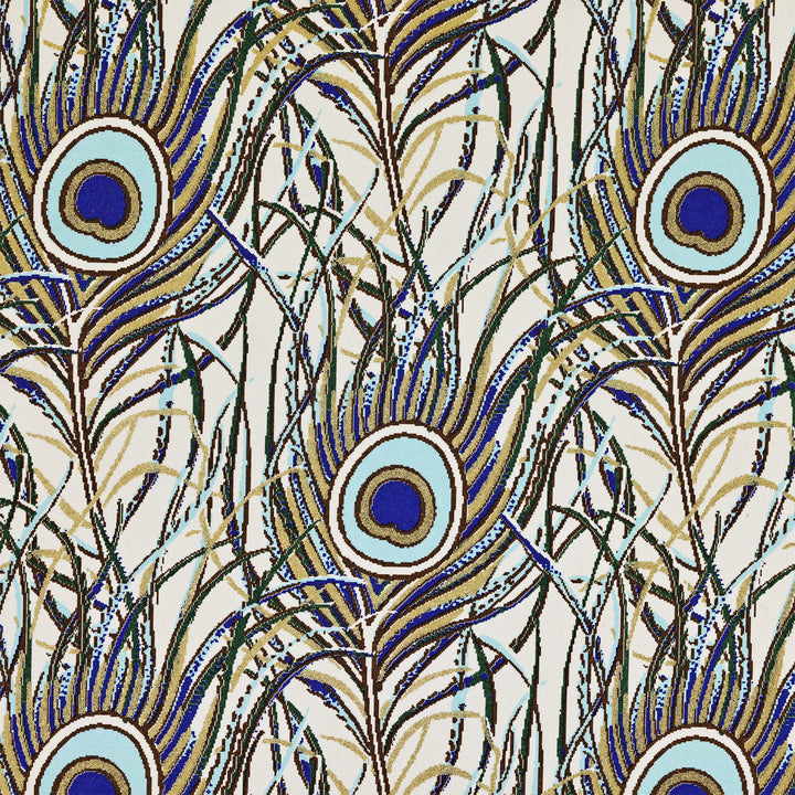 Peacock Feathers Folded Card Set (10ct.) 3.33"x 5.12" I Rossi 1931 Italian Stationery