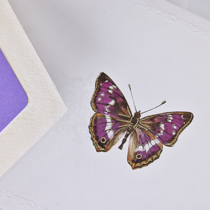 Lavender Butterfly Notecards 3.33" x 5.12" (10ct.) | Rossi 1931 Italian Stationery