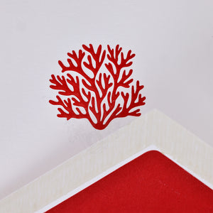 Coral Red Folded Card Set (10ct.) 3.33" x  5.12" | Rossi 1931 Italian Stationery