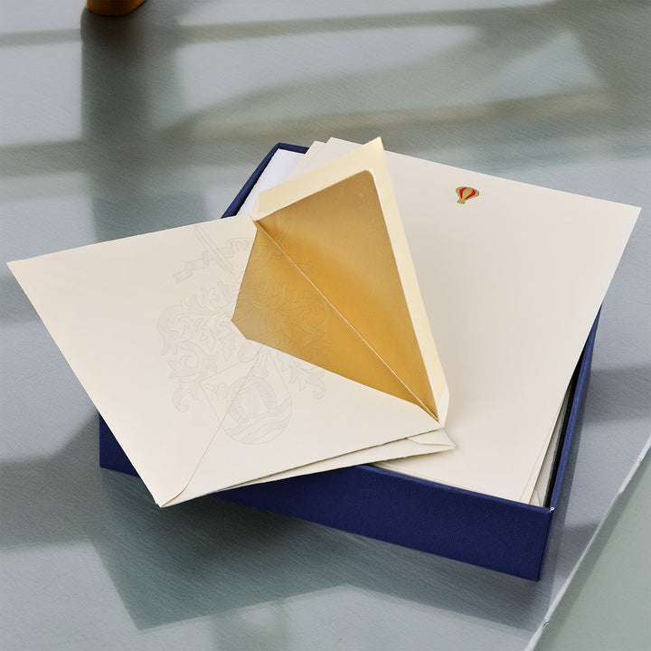 “Voyage Balloon” Writing Set ( 10CT.)  I Rossi 1931 Italian Stationery