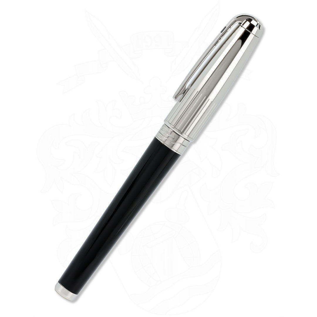 S.T. Dupont Olympio XL Black Lacquer &amp; Palladium Lines FP