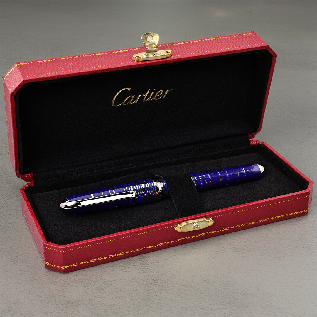 Cartier Constellation Blue Lacquer Fountain Pen