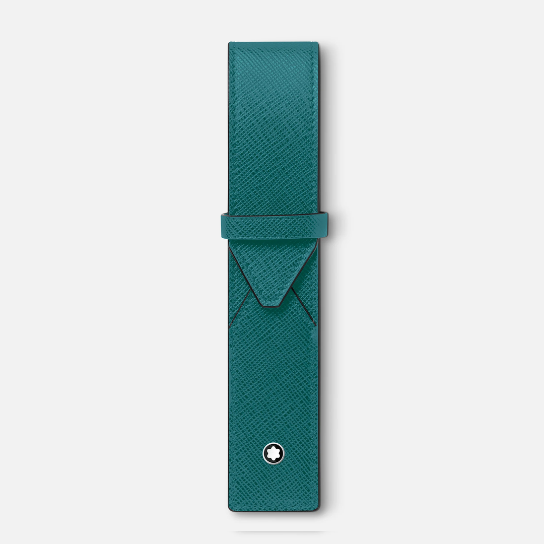 Montblanc Sartorial 1-Pen Pouch in Fern Blue by Mont Blanc