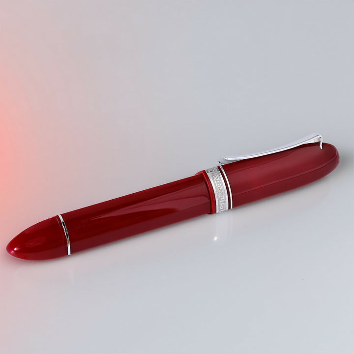 Omas 360 Red and Silver Fountain Pen