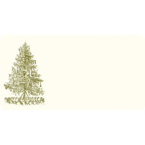 Alexa Pulitzer Christmas Tree Monarch Note Card with Plain Envelope