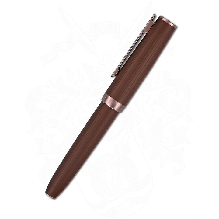 Ottohutt Design 07 guilloche Brown PVD Rollerball