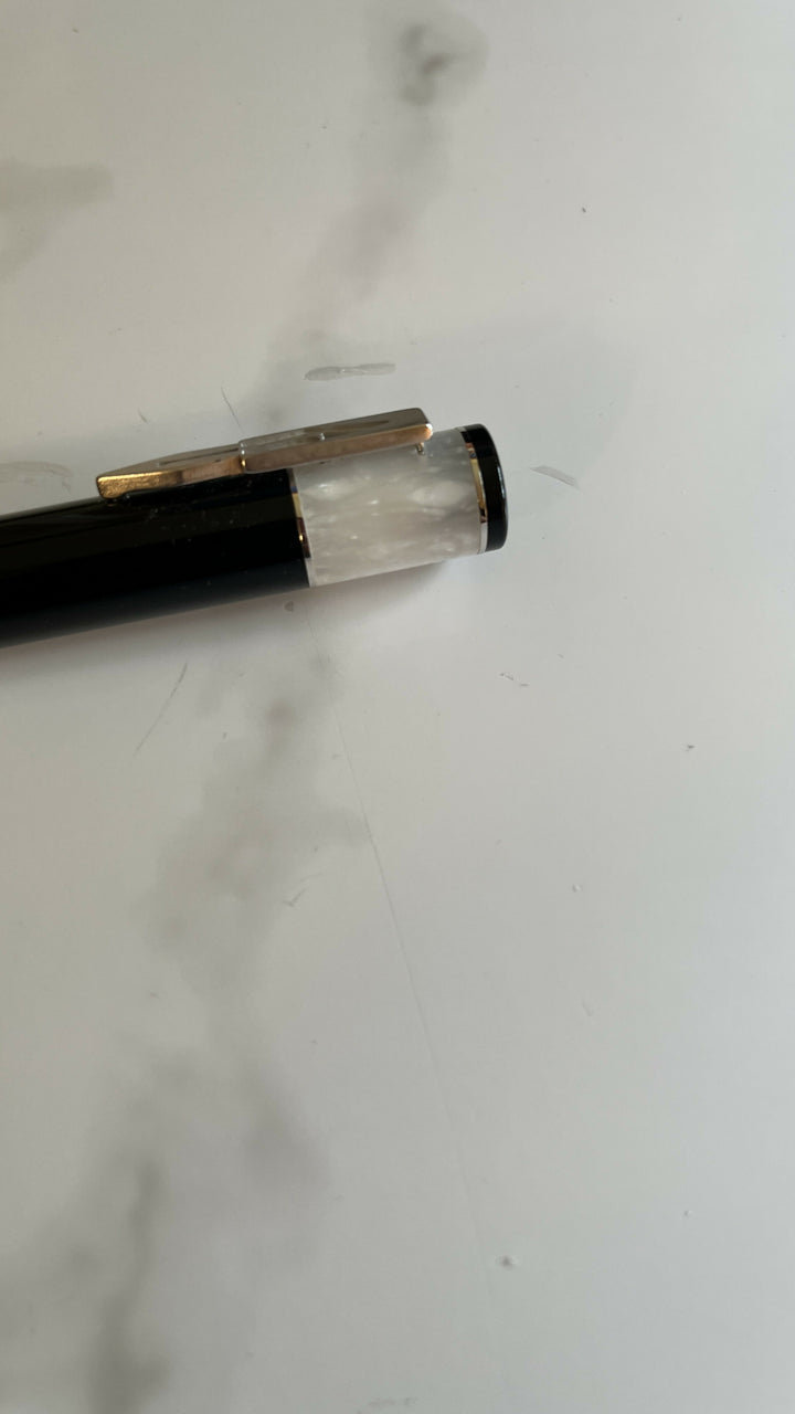 Delta Icon White/Black Ballpoint Pen