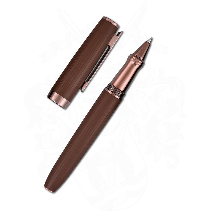 Ottohutt Design 07 guilloche Brown PVD Rollerball