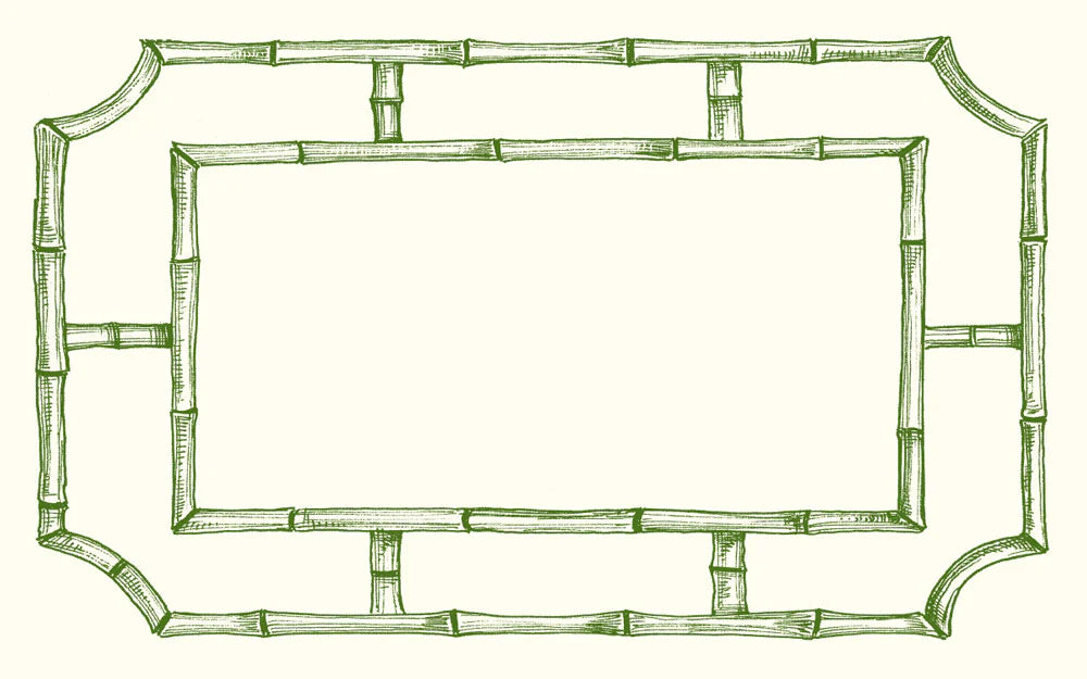Alexa Pulitzer Bamboo Lattice Place Card