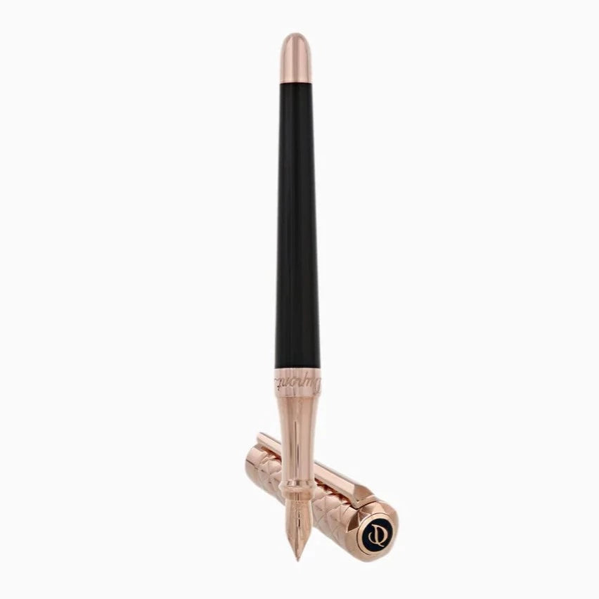 S.T. Dupont Liberté Fountain Pen - Rose Gold &amp; Black