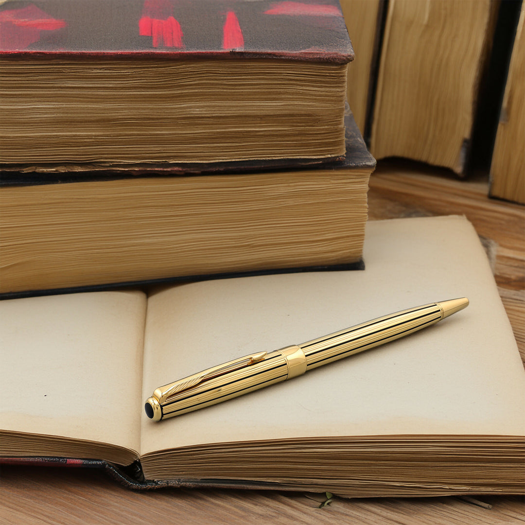 Parker Premier Gold Plated Regency Stripes Ballpoint
