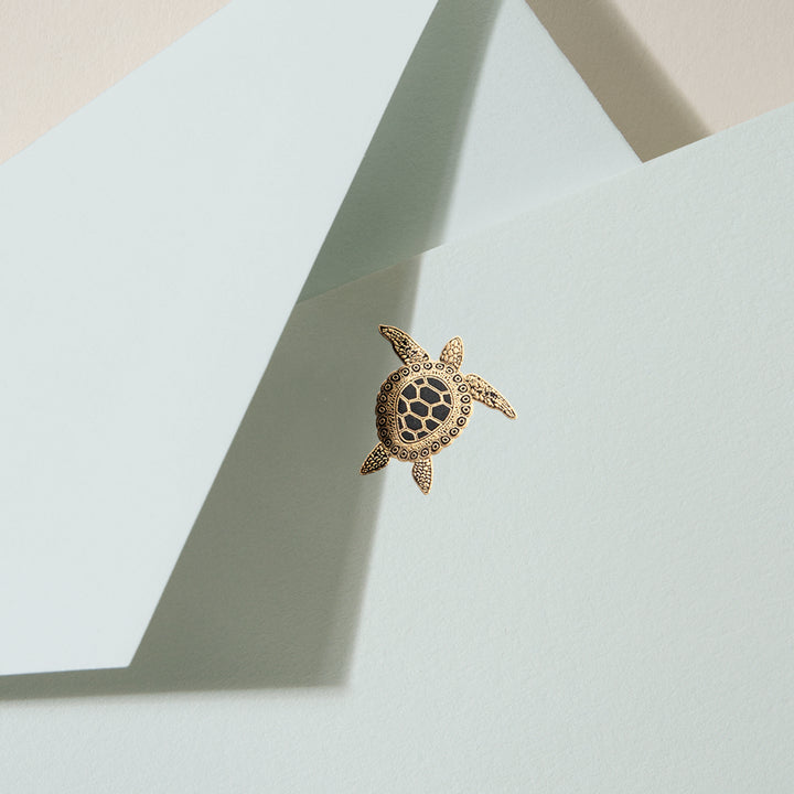 Crane Sea Turtle Flat Note Card
