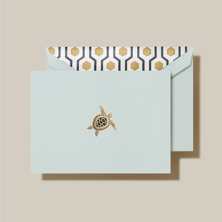 Crane Sea  Turtle Note Card