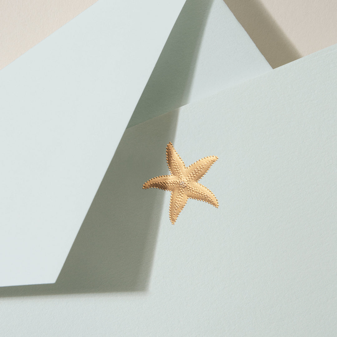 Crane Starfish Note Cards &amp; Envelopes